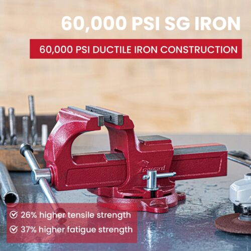Forward 1305 5 Inch Home Vise Ductile Iron 5" Bench Vise Homeowner's Vice wit... - Picture 2 of 8