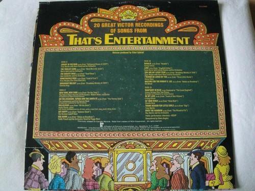 20 GREAT VICTOR RECORDINGS OF SONGS FROM THAT'S ENTERTAINMENT 2X VINYL LP 1974 - Picture 2 of 4