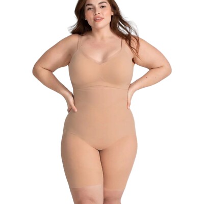 NWT Honeylove Super Power Short HLSW03 Sand Nude Size 2X Shapewear NO STRAPS
