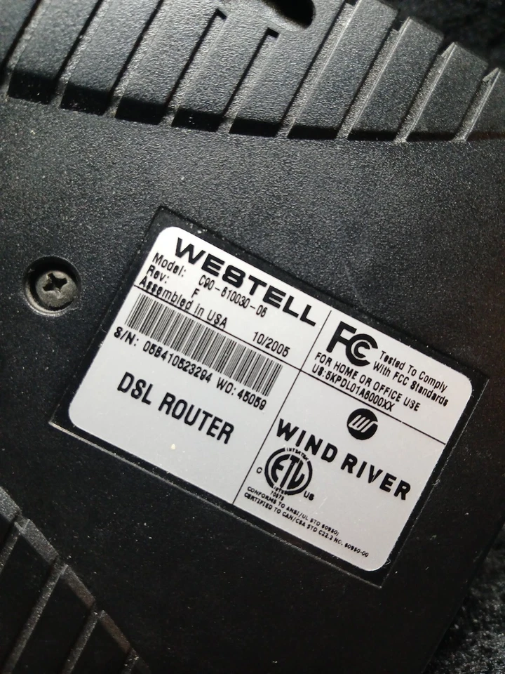 Westell DSL Router C90 710030 06 Works - Image 2 of 4