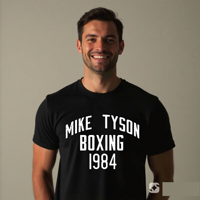 Mike Tyson Boxen 1984 T-Shirt, Heavyweight Gym Apparel Fight Humor Geschenk Top