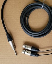 3'FT to 25'FT Mogami 2930 MICROPHONE Splitter Cable Neutrik L 1/4 TRS to 2-XLR-F