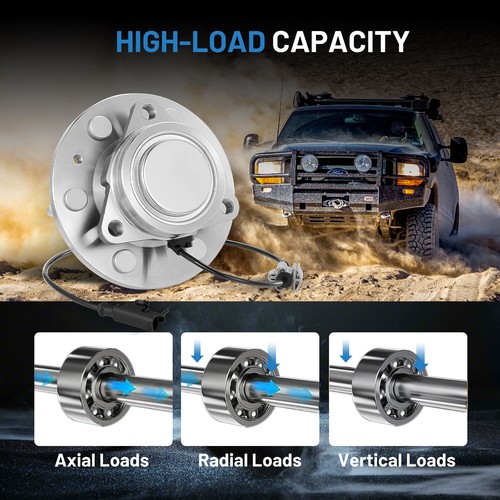 Par de bujes de rueda delantera y cojinete para Chevy Silverado GMC Sierra 1500 2007-2014 2x2 - Imagen 5 de 8