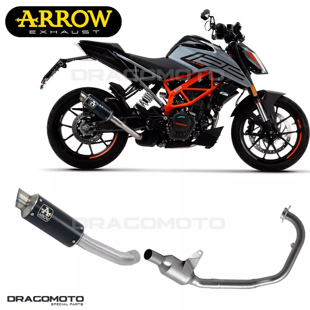 KTM 125 DUKE 2021 2022 Impianto completo ARROW GP2 Nichrom Nero eBay