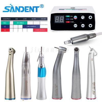 SANDENT Dental Brushless LED Electric Micro Motor 1:5 /1:1 / 1:4.2 Handpiece