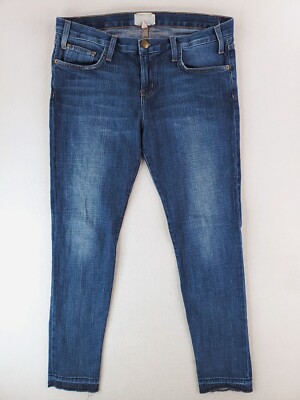Current Elliot Jeans Womens 29 Blue Skinny Medium Wash Mid Rise Stretch Denim