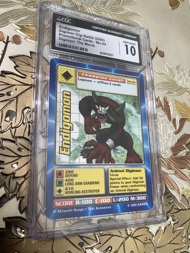 CGC 10 Digimon Digi Battle Endigomon Mo-04 Vintage Movie Promo Card