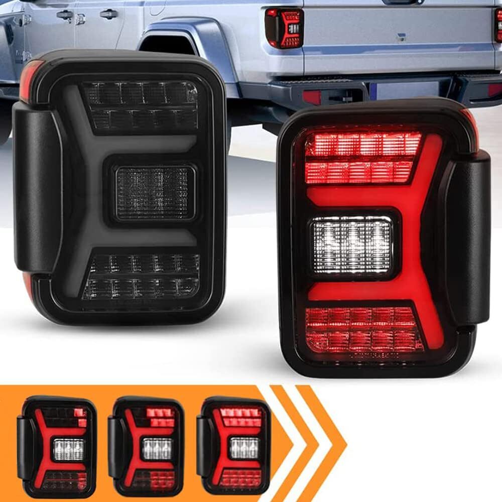 LED Tail Lights For 2019-2026 Jeep Gladiator JT Sequential Signal