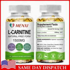 L-Carnitine Capsules 1500MG Stimulant Free Fat Burner Weight Loss Supplement