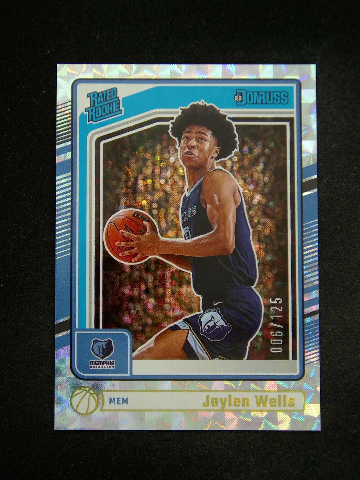 2024-25 Panini Donruss Jaylen Wells #245 RC Rated Rookie Hyper /125