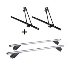 2x Fahrradtr&auml;ger ORION+Alu Dachtr&auml;ger RB003 f&uuml;r f&uuml;r Mercedes GLA 5T&uuml;rer ab 14