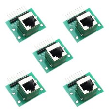 5Pcs RJ45 Network Port Adapter8-pin Breakout Board Kit with PCB Board and Pin...