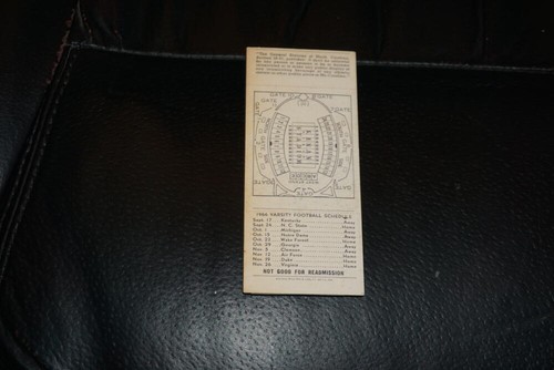 1966 DUKE AT NORTH CAROLINA UNC FOOTBALL TICKET STUB - Picture 2 of 2