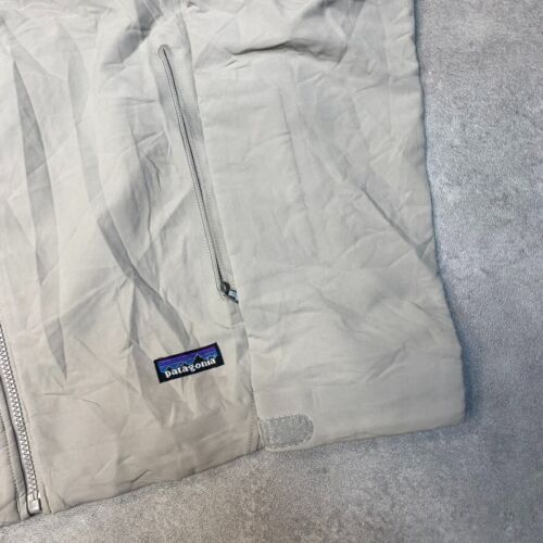 Patagonia Windbreaker Jacket Womens XL Softshell Fleece Lined Coat, Grey - Picture 4 of 9