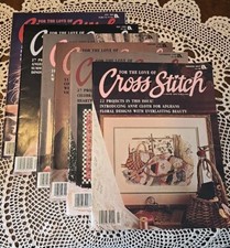 Lot of 6 VTG Cross Stitch Magazines Leisure Art Needlecraft