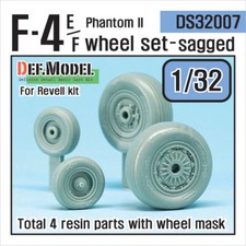 DEF.MODEL, DS32007, F-4E/F Phantom II Wheel set (for Revell), 1:32