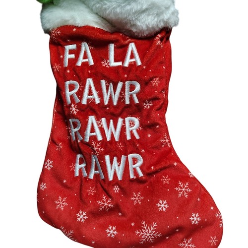 Holiday Time 21 Inch Animated Singing Dinosaur Plush Christmas Stocking - Picture 9 of 18