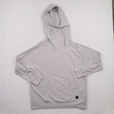 North Face Hoodie Womens Large Gray Terry Hooded Top Pullover Funnel Neck Hoody