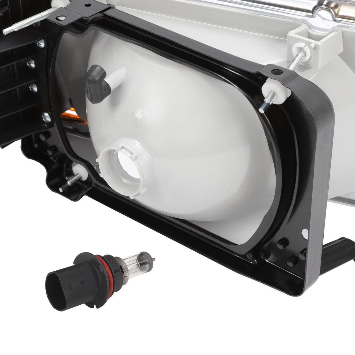 Pair Headlamp Headlight w/Adjusters + Corner Light & Bezel Pair Headlamp Headlight w/Adjusters + Corner Light & Bezel
