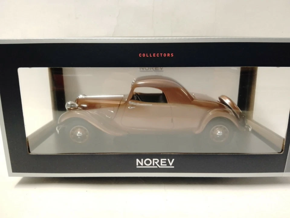 Norev Citroen Traction Avant Coup� 11B brown 1/18 181441 - Immagine 2 di 3
