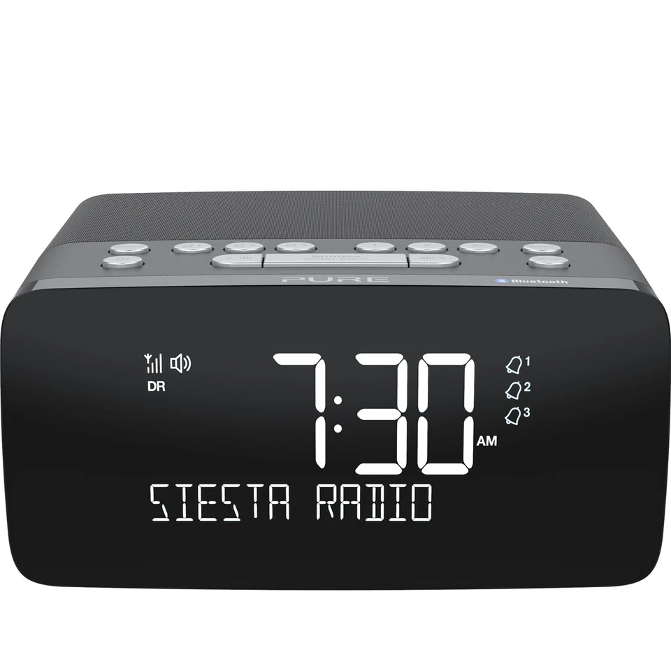 Pure Siesta Charge Bluetooth Radiowecker, Graphit - Bild 2 von 3