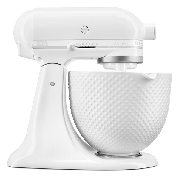KitchenAid Artisan Series Stand Mixer with 5 Quart Ceramic Hobnail Bowl