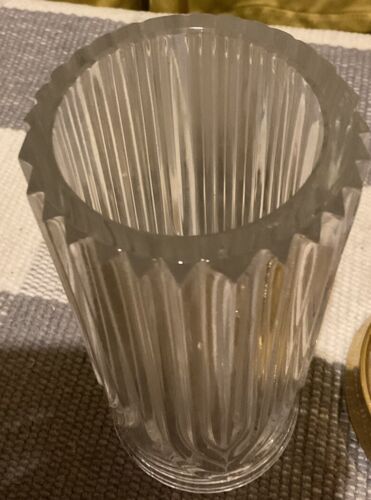 VTG Bohemian Lead Crystal Candle Holder w/ Base & Arched Panel Design - Picture 5 of 6
