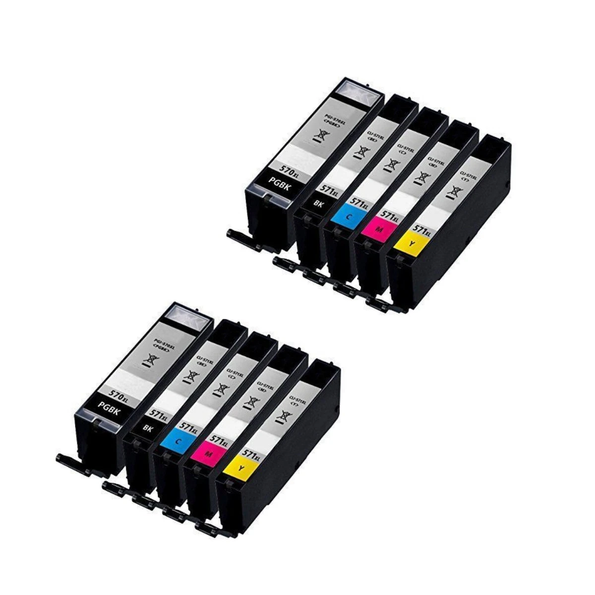 10 Ink Cartridge Replace For Canon Pixma MG5750 MG5751 MG5752