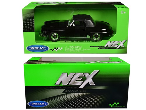 1963 Mercedes-Benz 600 Black "NEX Models" Series 1/24 Diecast Model Car by Welly - Picture 3 of 3
