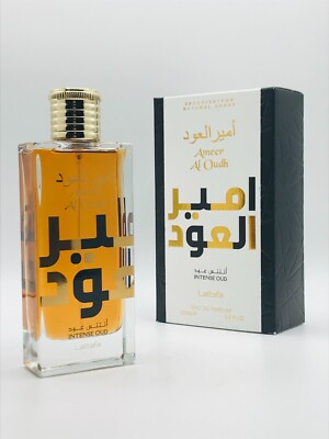 Lattafa Ameer Al Oudh Intense Oud Men Parfum Spray 3.4 OZ New In