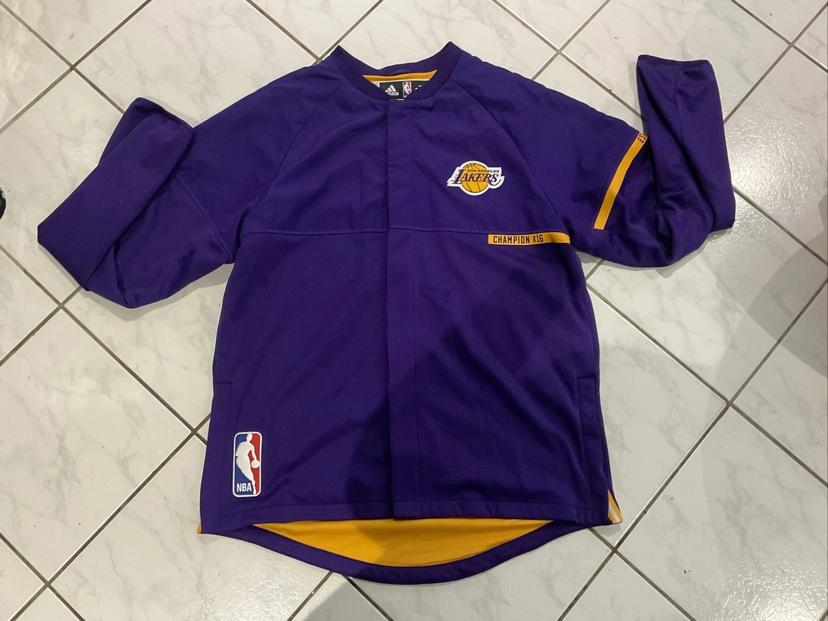 2016-17 Adidas NBA Lakers Team Issued Warm Up Jacket Sz 2XL *RARE HTF*