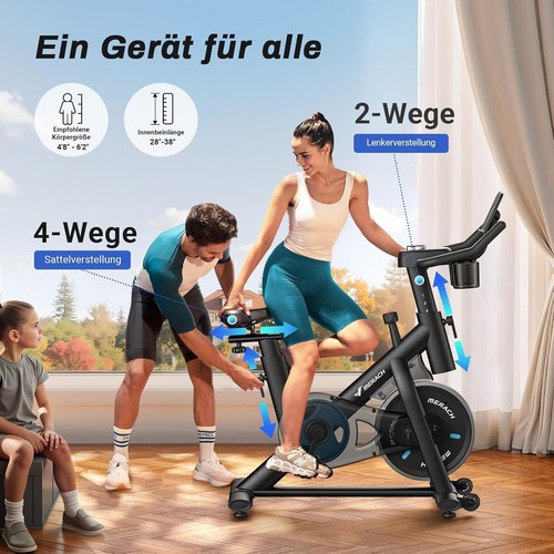 MERACH S26 Cichy rower do treningu kardio w domu rower treningowy - Zdjęcie 6 z 9