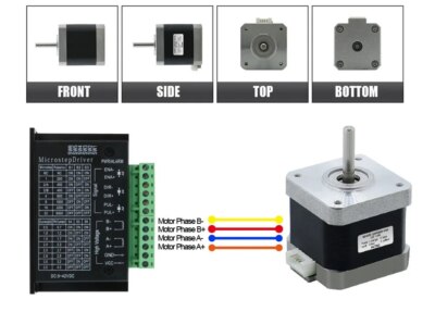 Nema17 Stepper Motor 0.28Nm 42HS34 1.5A 34mm Length 5mm Shaft CNC