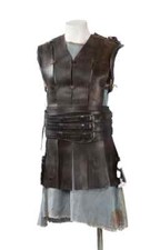 Leather Armor Medieval Tunic with corset belt Cosplay Costume Armor