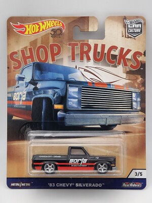 Hot Wheels 2018 - Car Culture - Shop Trucks - '83 Chevy Silverado - OVP