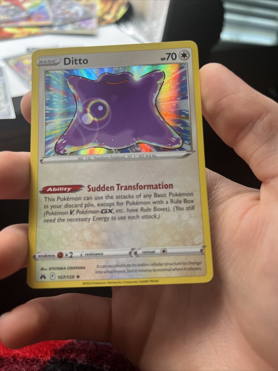 Pokemon - Ditto 107/159 - Crown Zenith - Holo Rare Card