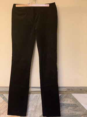 Ann Taylor Loft Petite Women's Pants Black Velvet Size 00P Marisa