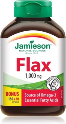 Jamieson Flax Oil 1,000 mg, 200 softgels