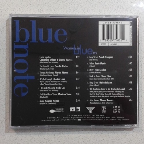 WOMEN IN BLUE VARIOUS 1997 AUSTRALIAN PROMO CD CASSANDRA WILSON CAECILIE NORDY - Picture 3 of 3