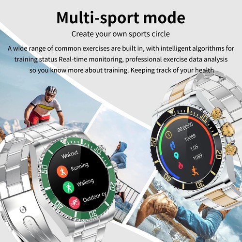 Luxury Smart Watch Dials Answer Call for Men Waterproof Sports Digital Business - 第 19/28 張圖片