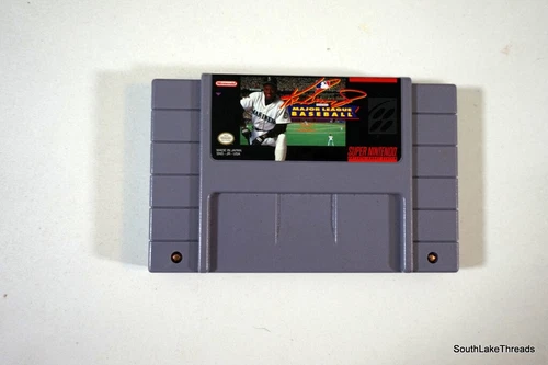Ken Griffey Jr. Major League Baseball (SNES, 1991) Works Tested Cart Only