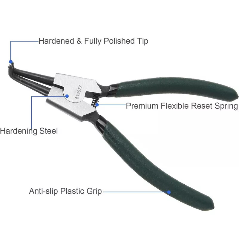 8PK-249 DURATOOL, Set Di Pinze, Anello A Scatto, Circlip, 180°/90°/45° X 3 | Farnell® Alia - Foto 5