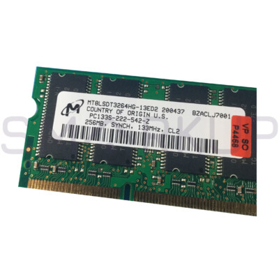 Used & Tested MICRON PC133S-222-542-Z Memory Module