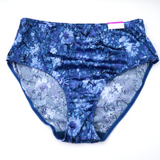 1 NEW Cacique VTG Second Skin Satin Hi Cut Brief Panty Size 22 / 24