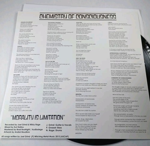 TOXIC HOLOCAUST CHEMISTRY OF CONSCIOUSNESS 45 RPM LP 2013 BLACK ORIGINAL - Picture 4 of 8