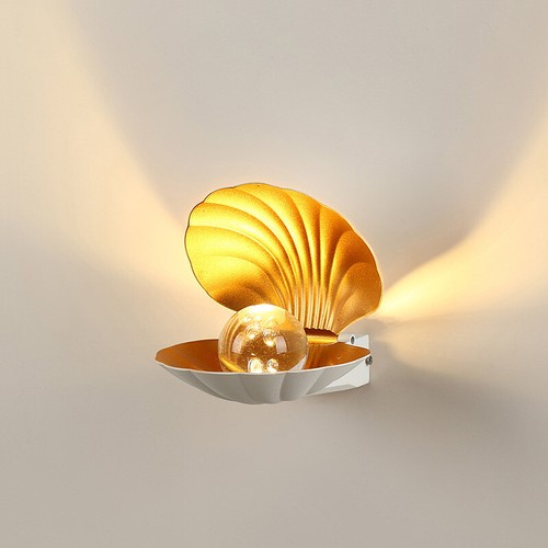 Lámpara de Pared LED COB Interior/Exterior 10W Accesorio K9 Cristal Perla Shell Luz Jardín - Imagen 20 de 26