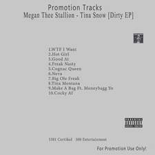 Rap/Hip-Hop.. White CD. Megan Thee Stallion - Tina Snow [Dirty EP]