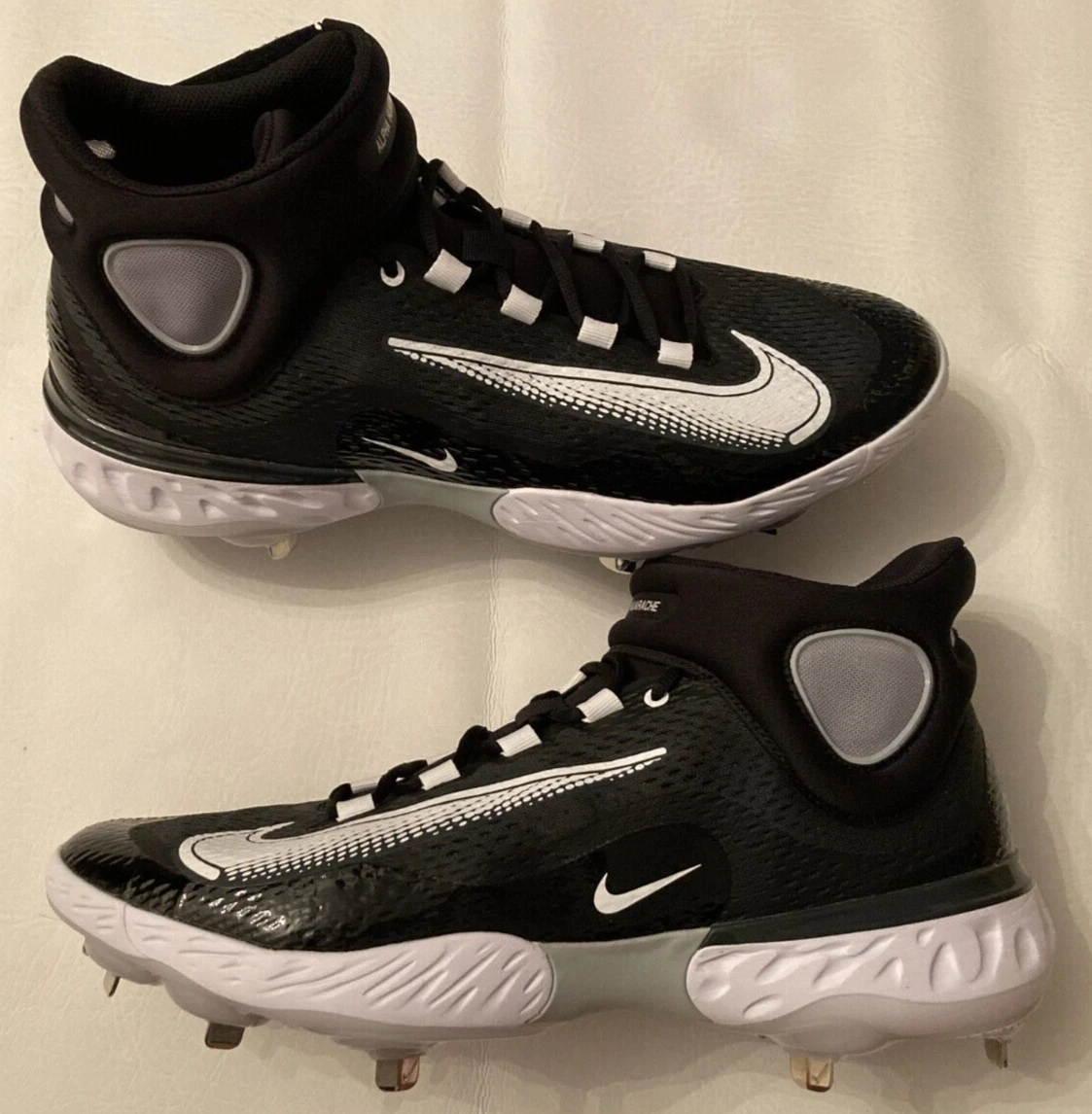 Nike Alpha Huarache Elite 3 Mid Black White for Sale