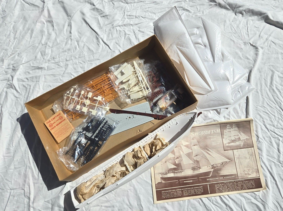 Marx Swordfish (Clipper Ship) Large Scale Model Kit eBay