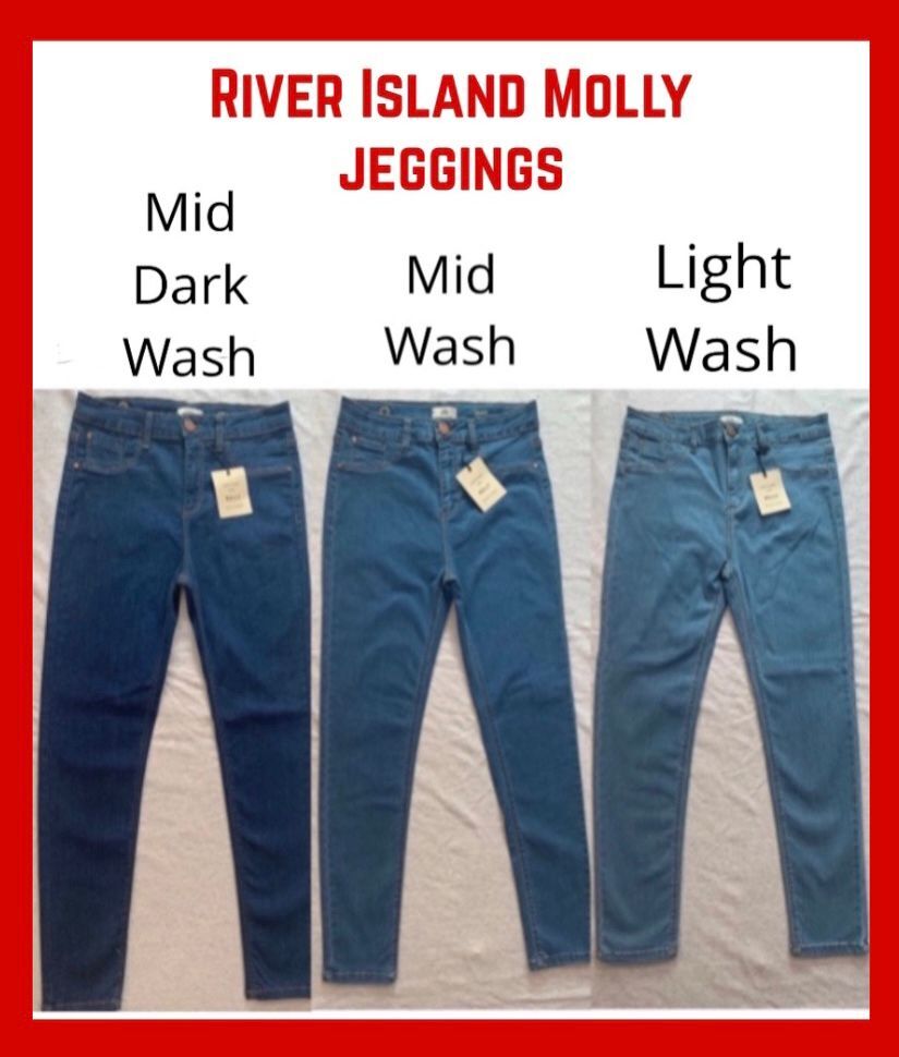 RIVER ISLAND BLUE MOLLY JEGGINGS JEANS | eBay